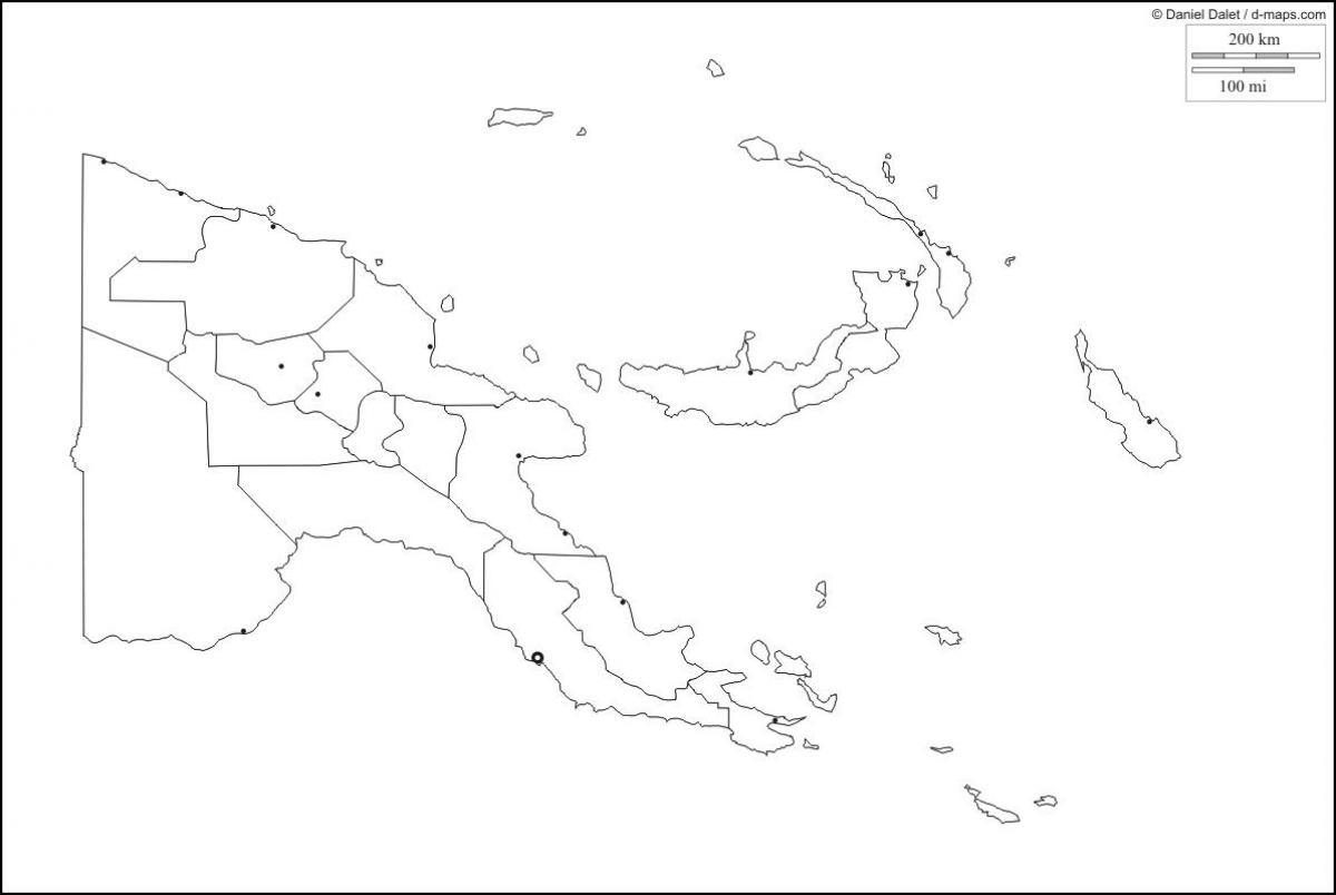 карта Папуа Нова Гвінея начерки карта
