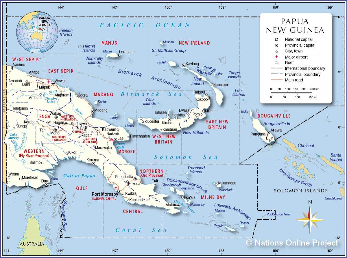 карта тарі Папуа-Нова Гвінея 