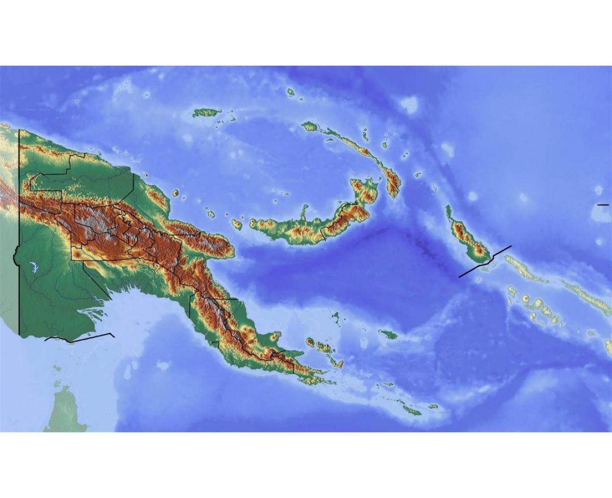 Папуа Нова Гвінея топографічній карті