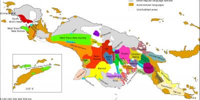 Карта Папуа-Нової Гвінеї мова 