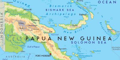 Карта порт-морсбі Папуа Нова Гвінея