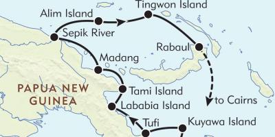 Карта рабауле Папуа Нова Гвінея