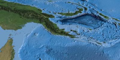 Карта супутникова карта Папуа-Нової Гвінеї